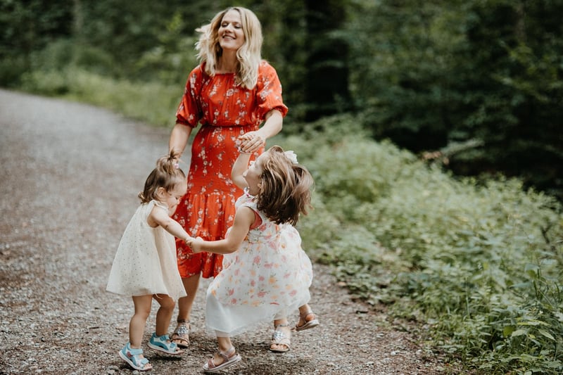 Family celebrating tradition